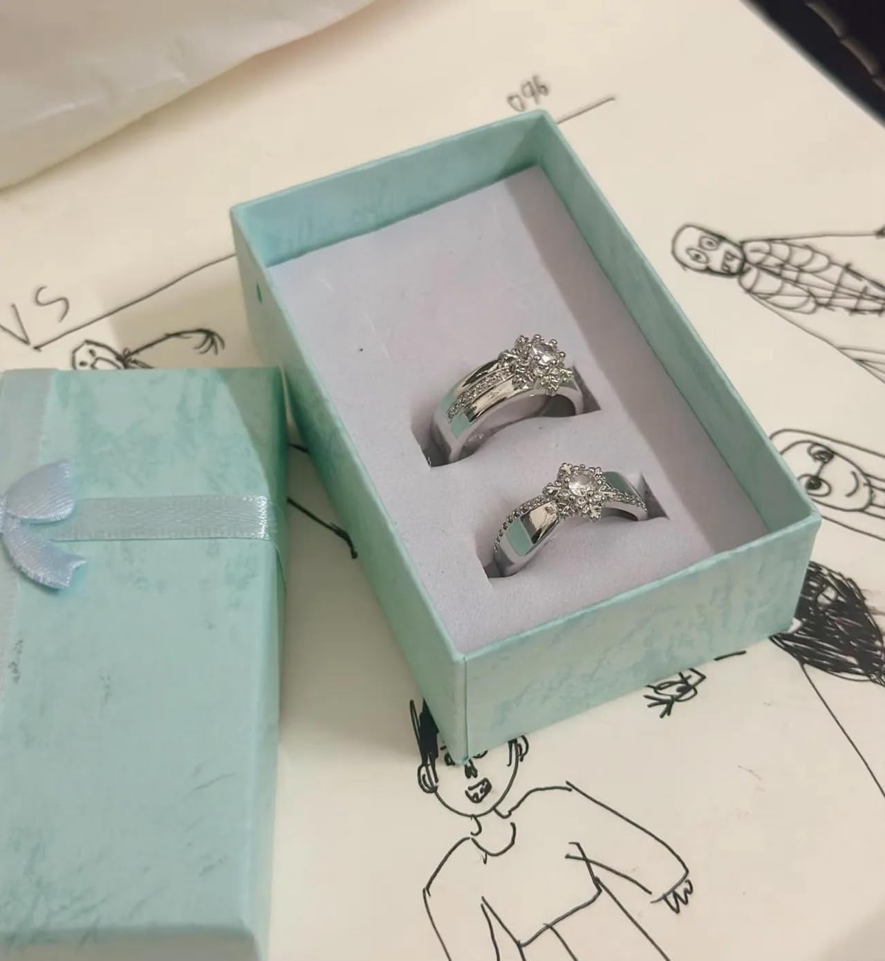 Amazon.co.jp: 恋と深空 指輪 セイヤ ホムラ レイ リング 男と女2枚入