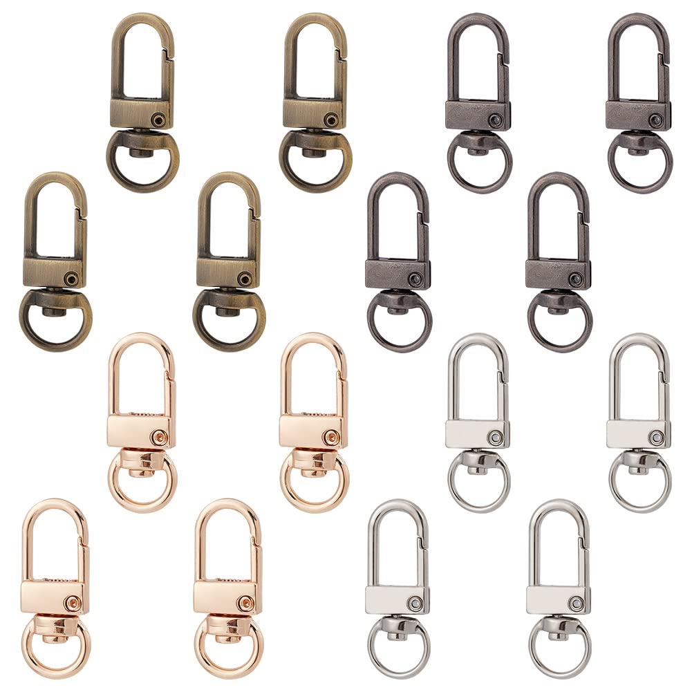 Amazon.com: PH PandaHall Key Chain Clips, 16 Pieces 4 Colors Metal