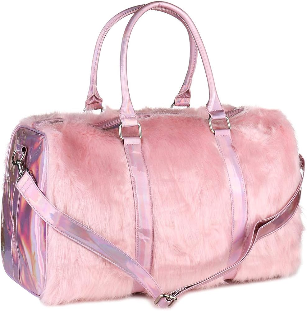 Amazon.com: Risup Extra Large Laser Handbag Purse Fancy Duffel Bag