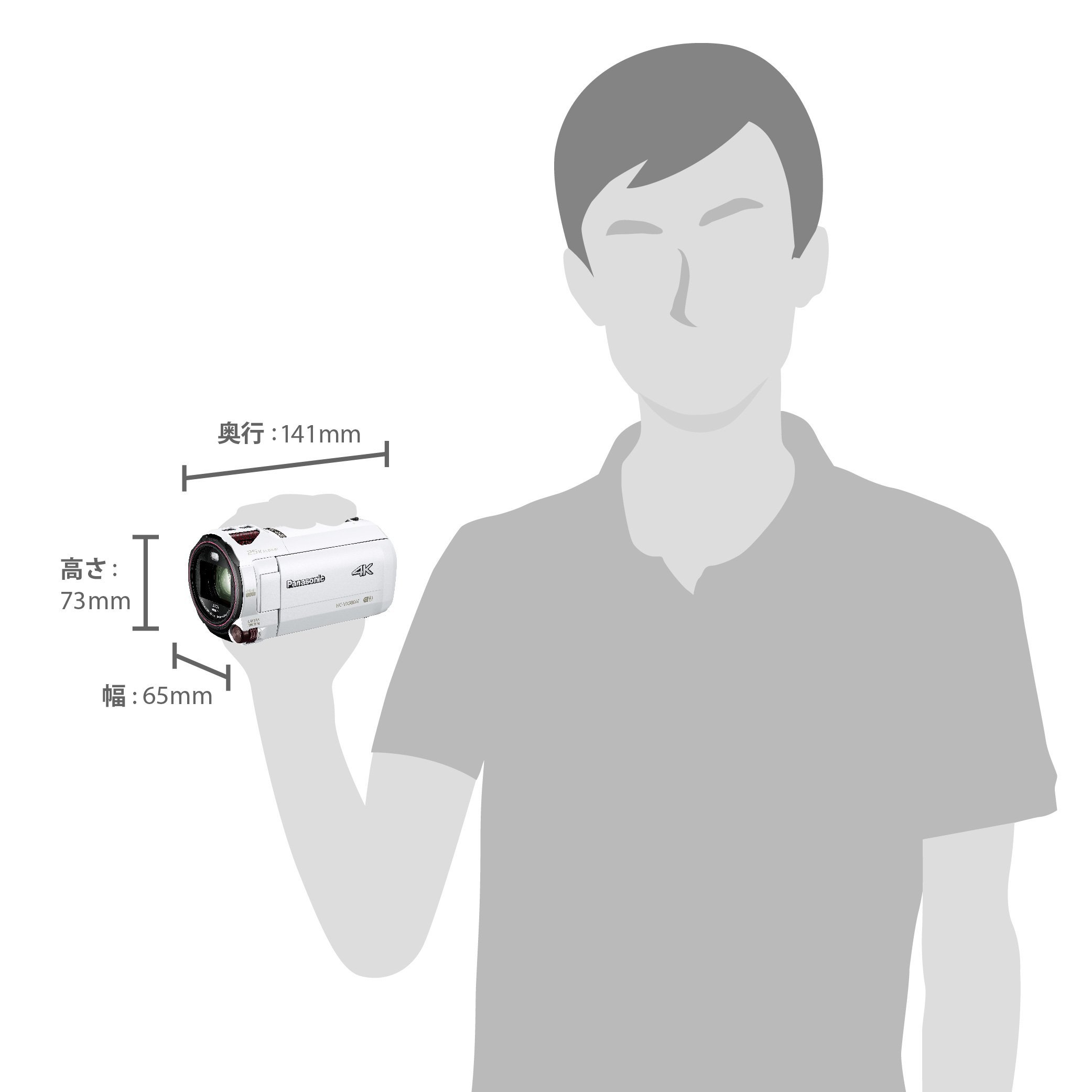 Amazon.co.jp: パナソニック デジタル4Kビデオカメラ VX980M 64GB あと