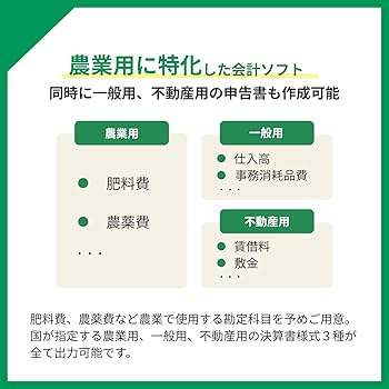 Amazon | 農業簿記12 農業用会計ソフト 2026年確定申告対応 ソリマチ