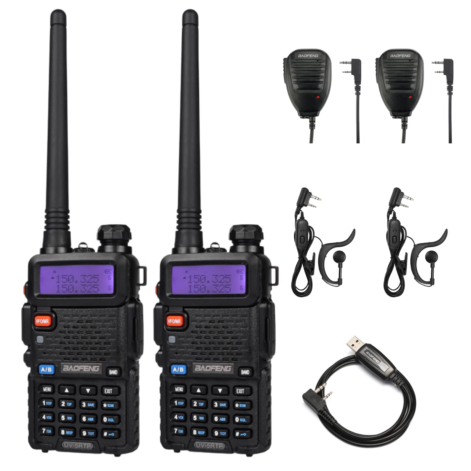 Amazon.com: BAOFENG UV-5RTP 8/4/1W Two-Way Radio, High Power Dual