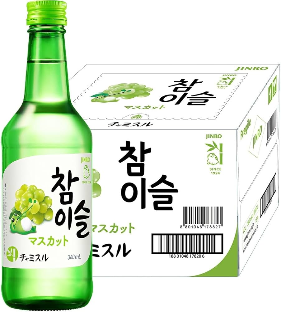 Amazon.co.jp: JINRO チャミスル マスカット 360ml×20本入 : 食品