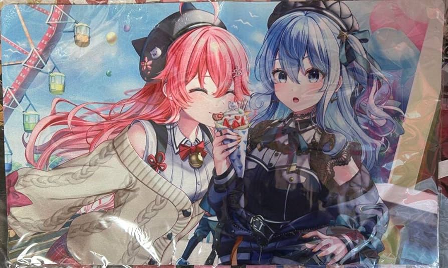 Amazon.co.jp: みこめっと プレイマット 星街すいせい さくらみこ