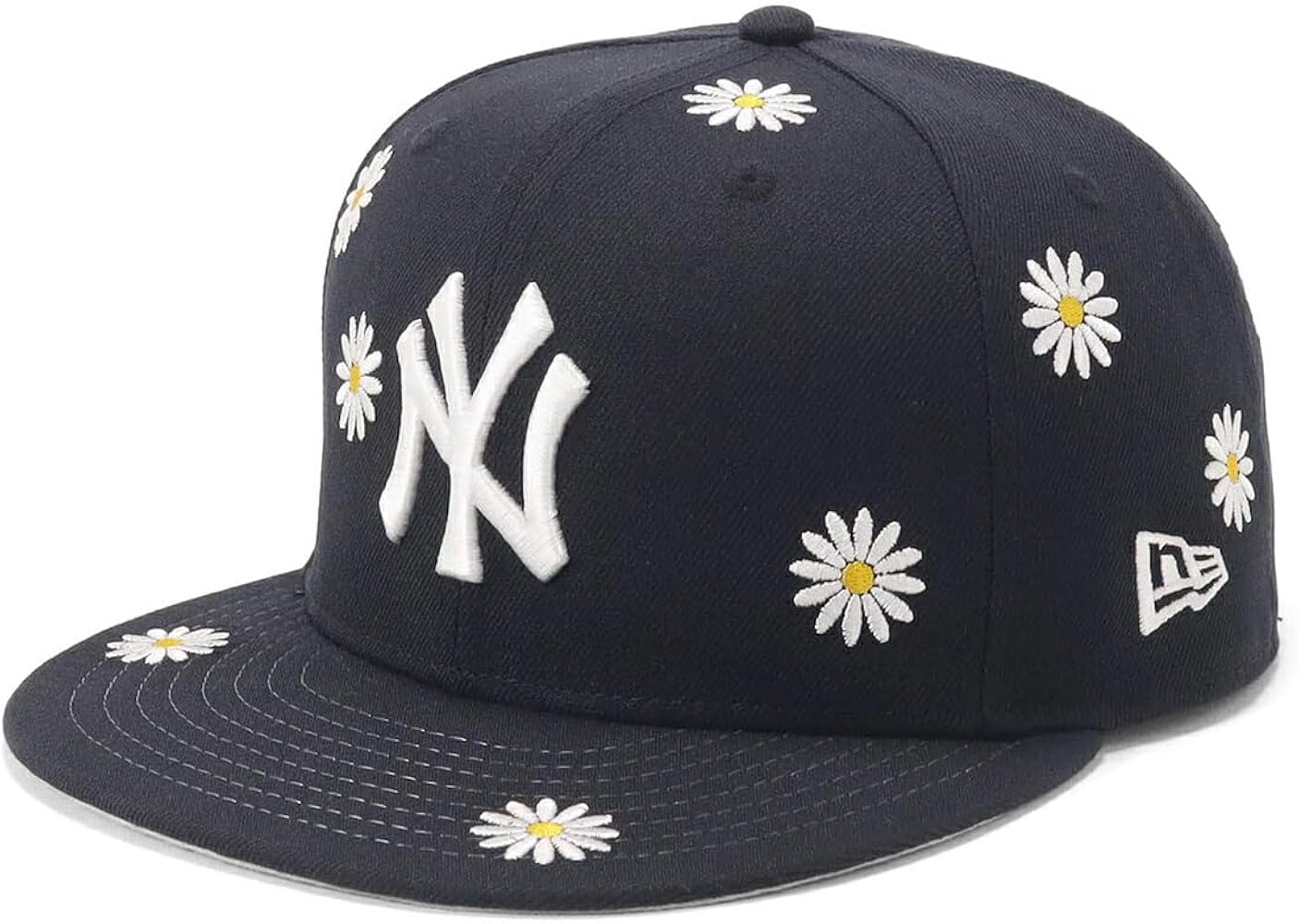 Amazon | [ニューエラ] キャップ 59FIFTY 花柄 NYネイビー 8 5950