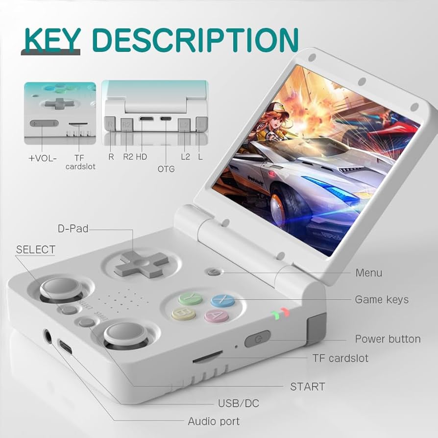 Amazon.com: Miyoo Miyoo Flip V2 Retro Handheld Gaming Console with