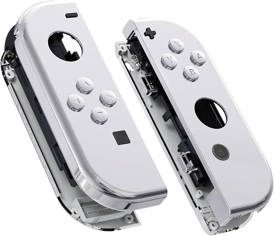 Amazon.co.jp: eXtremeRateメタリッククロームのジョイコン switchと