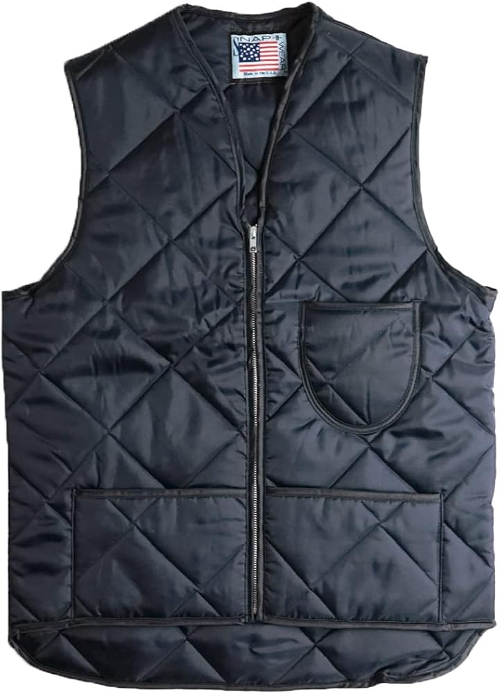 Amazon | [スナップンウエア] SNAP'N'WEAR #300 キルトベスト ネイビー
