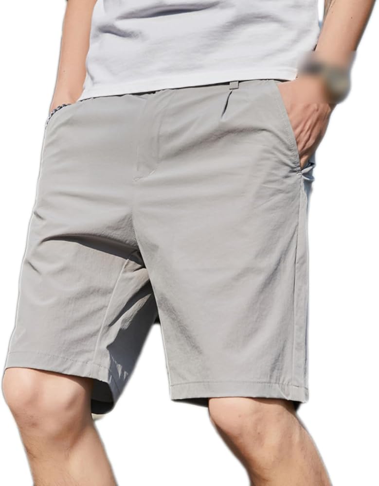 Amazon | [lsjdln] グレー ハーフパンツ ポケット ワークショーツ