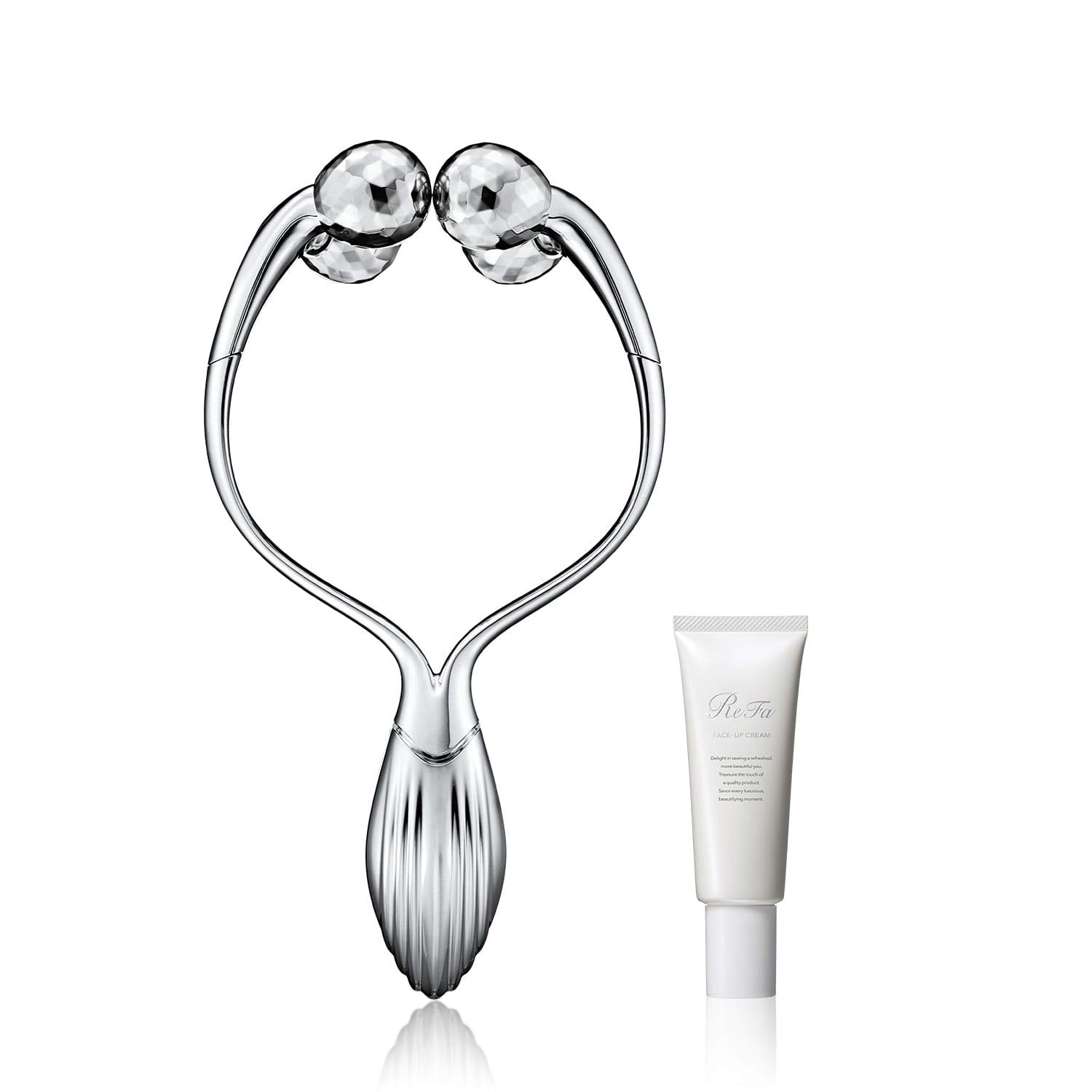 ReFa 美顔ローラー シルバー 未使用収納ケース付き ReFa 美顔ローラー