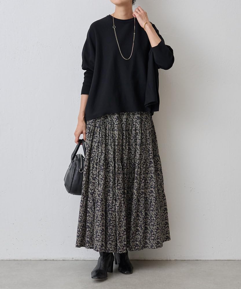 Amazon.co.jp: [BEARDSLEY] [ビアズリー] プリントティアードギャザー