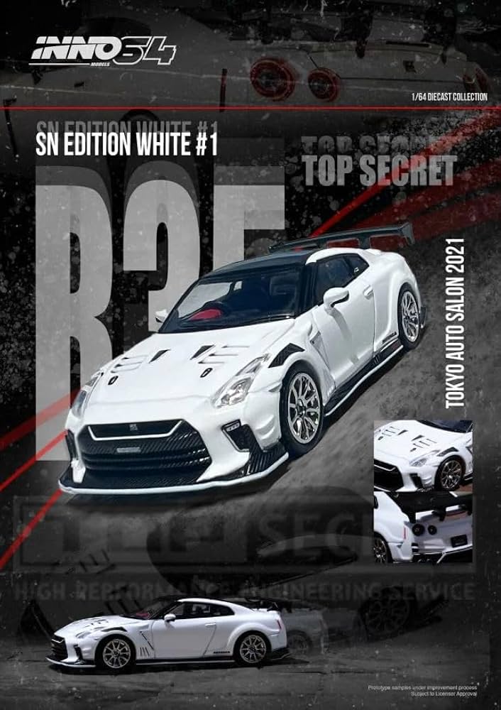 Amazon.com: Diecast Model Car Compatible with 1:64 Nissan GT-R
