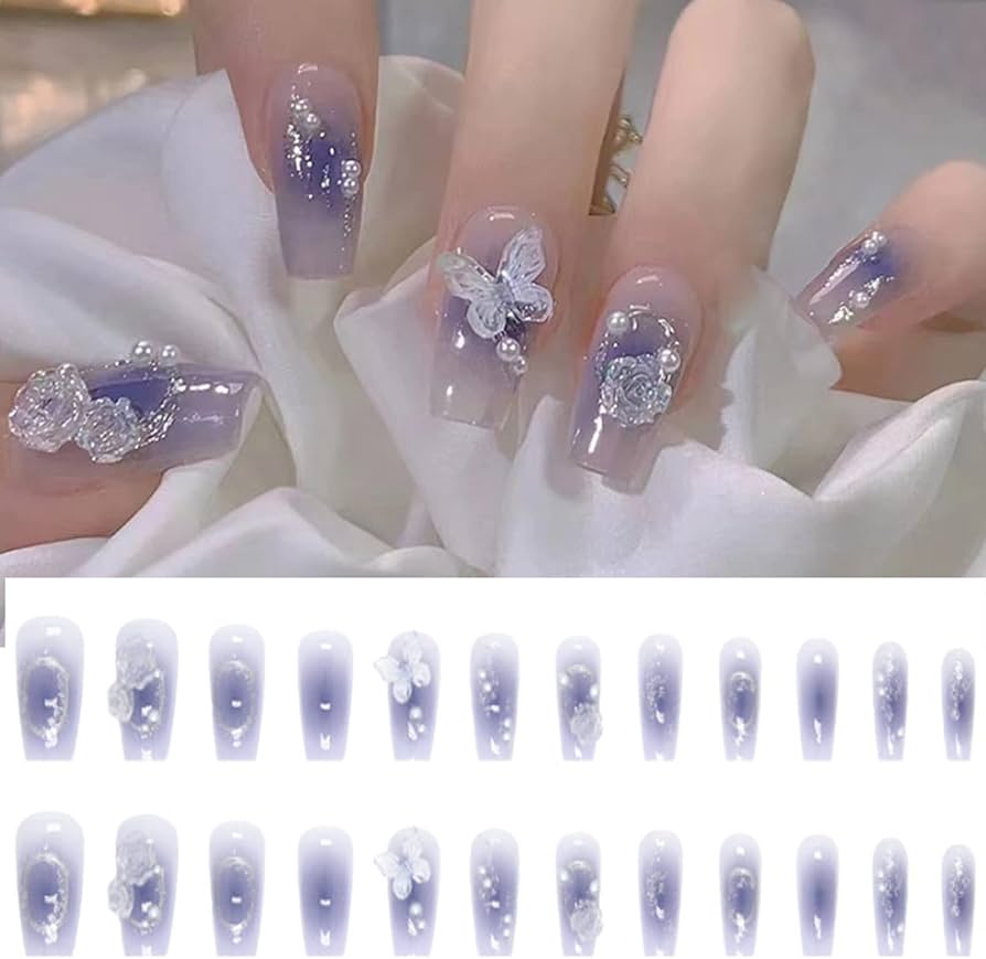 Amazon | HAPVITAL 24枚入り ネイルチップ ァーで魅せる春夏のトレンド