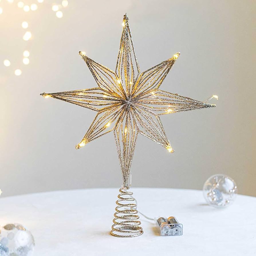 Amazon.co.jp: JOLUCE クリスマス ツリートップ スター クリスマス