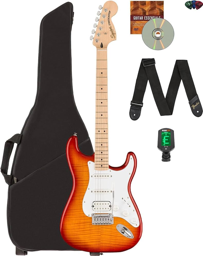 Amazon.com: Fender Squier Affinity Stratocaster FMT HSS - Sienna