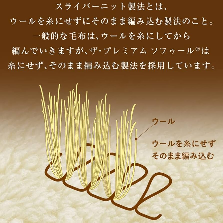 Amazon.co.jp: The PREMIUM Sofwool 敷き毛布 SD(セミダブル) : ホーム