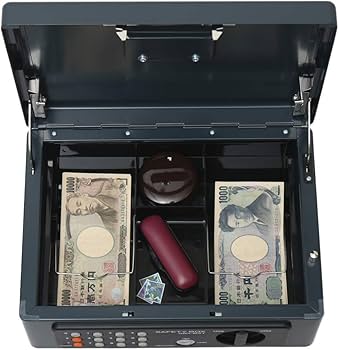 Amazon | アイリスオーヤマ 金庫 手提げ金庫 電子ロック テンキー