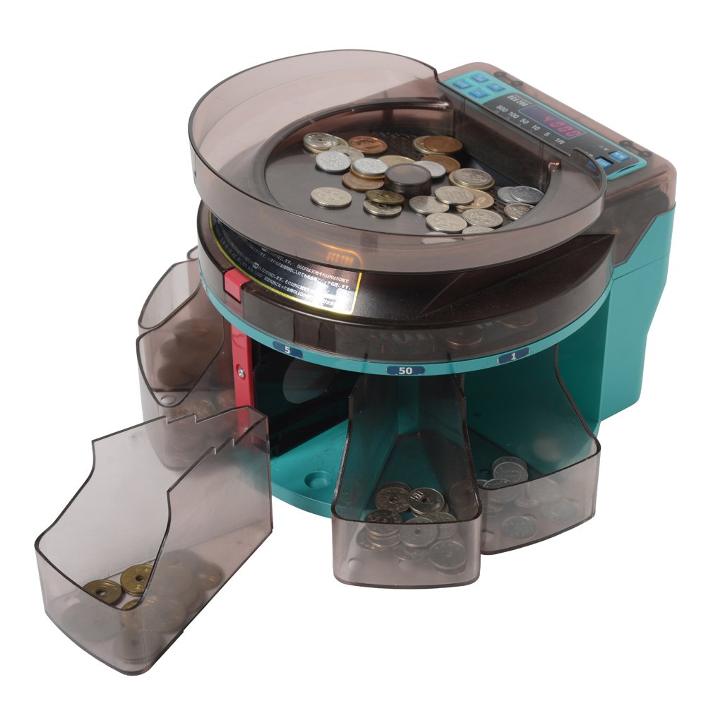 Amazon.co.jp: エンゲルス コインソーター 電動小型硬貨選別計数機