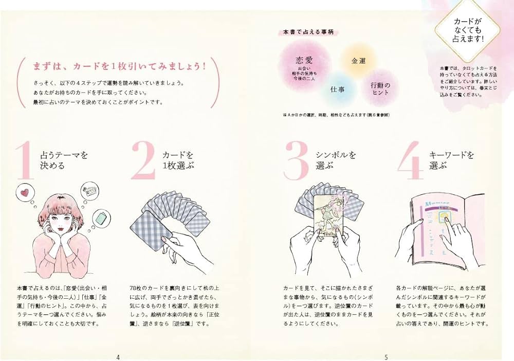 Amazon.co.jp: タロット READING BООK-はじめてでも、いちばん深く