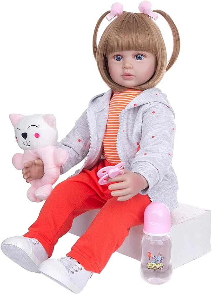 Amazon.co.jp: 生まれ変わった赤ちゃん人形リアルな布ボディ60CM幼児の