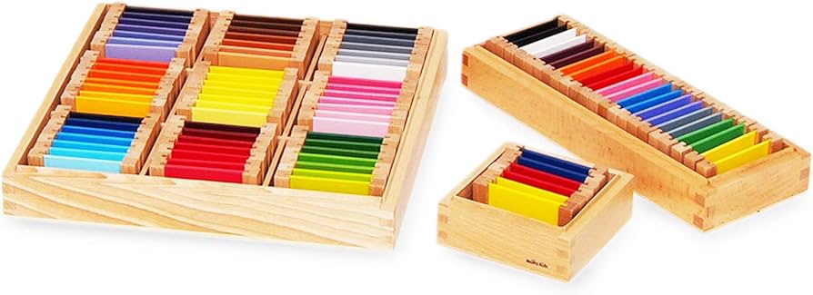 Amazon | 【MONTE Kids】モンテッソーリ教具 - 色板 第1.2.3の箱セット