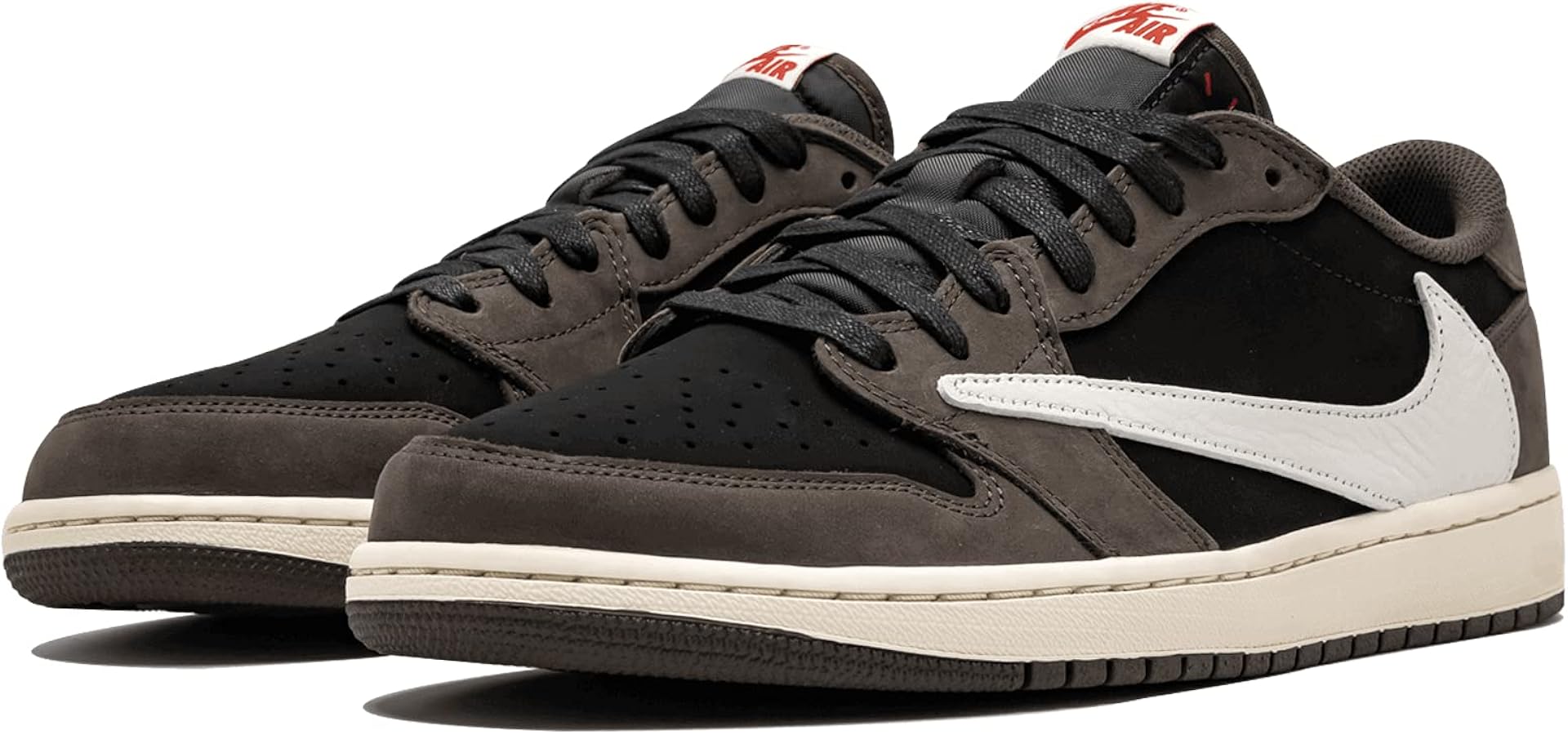 Amazon.com | Nike Men's Air Jordan 1 Low Travis Scott, Black/Sail