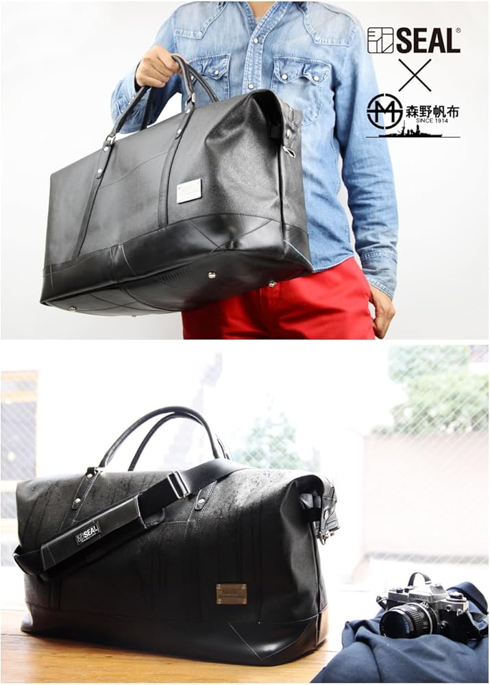 Amazon | 森野帆布 x SEAL ボストンバッグ Lsize 大容量 ボストン 防水