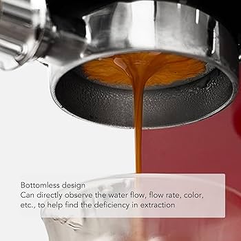 Amazon｜Gaggia 用 58mm ボトムレスポルタフィルター、2 耳ステンレス