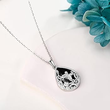 Amazon.co.jp: ブラックオニキスネックレス 925スターリングシルバー