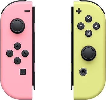 Amazon.com: Joy-Con (L)/(R) - Pastel Pink/Pastel Yellow : Video Games