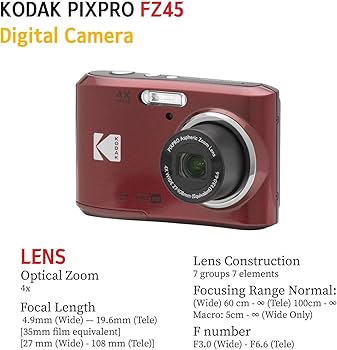 Amazon | Kodak PIXPRO FZ45 デジタルカメラ+ 32GBメモリーカード +