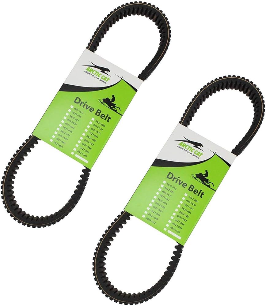 Arctic Cat New OEM Snowmobile Drive Belt 0627-046 - 2 Pack, Belts