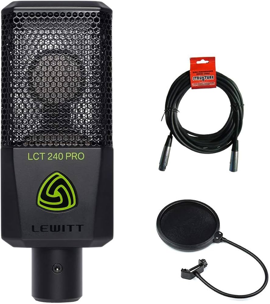 Amazon.com: Lewitt LCT-240 Pro Condenser Microphone (Black) with