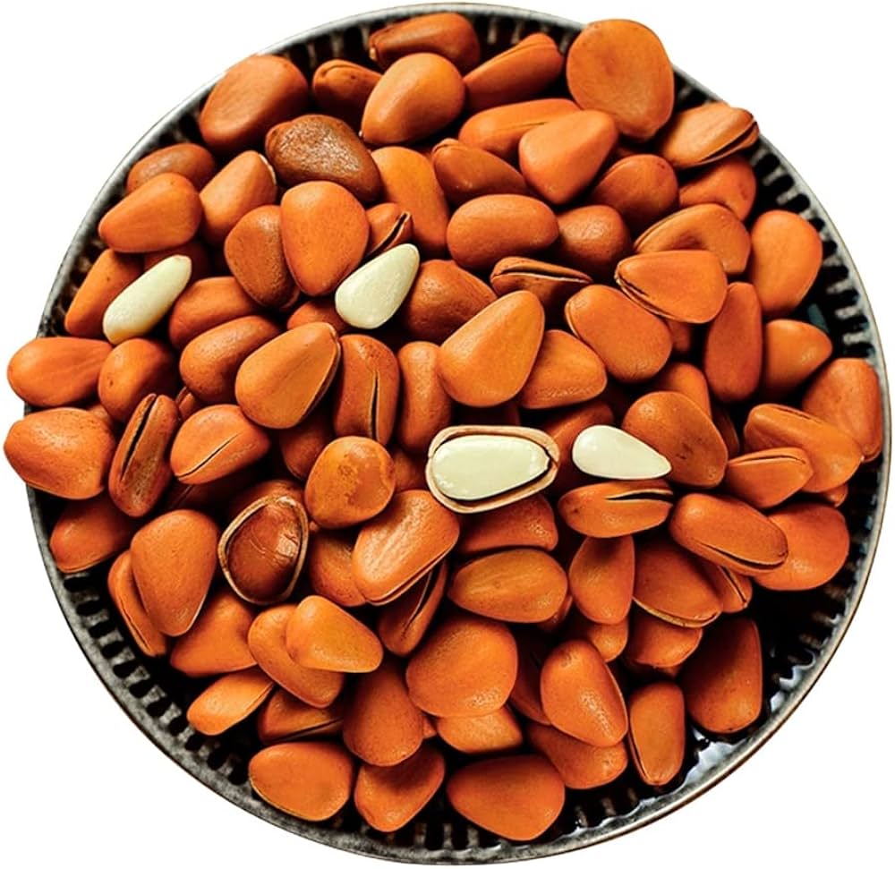 Amazon.co.jp: 松の実250g、松の実プレーン、大粒、口開きアカマツの種