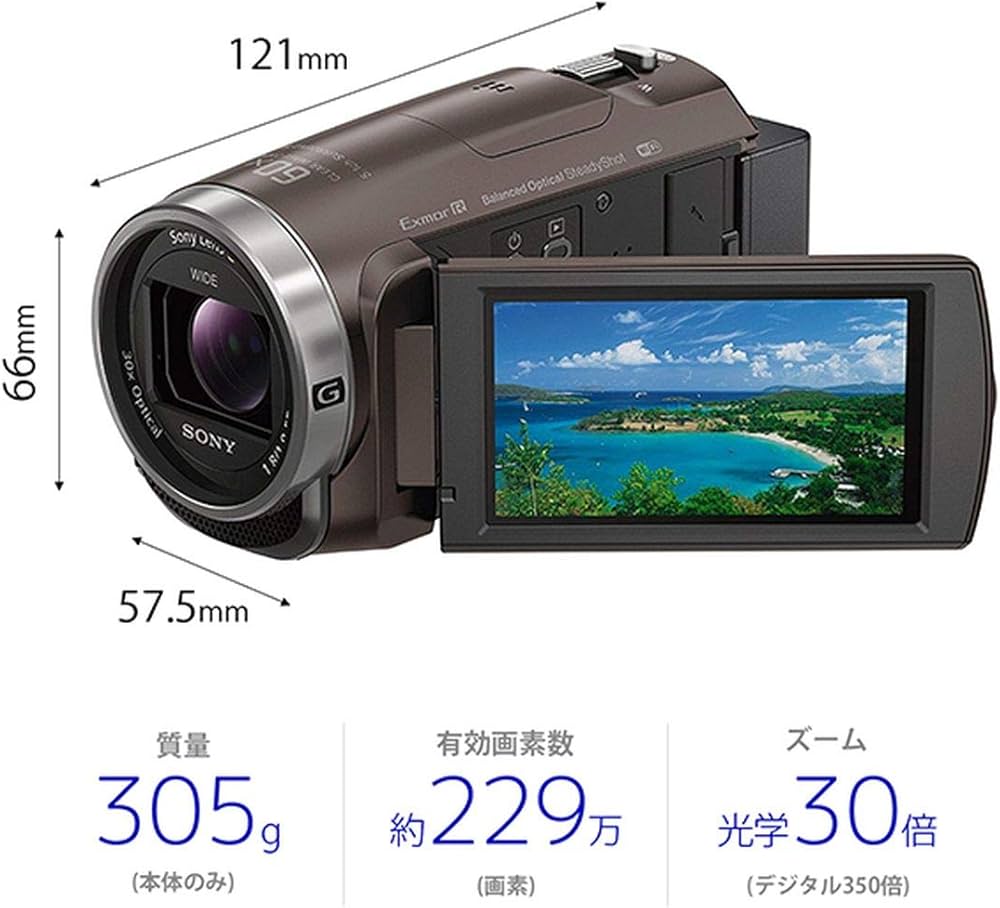 Amazon.co.jp: 【整備済み品】 ソニー ビデオカメラ Handycam 光学30倍