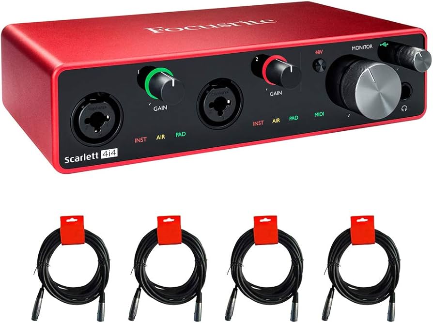 Amazon.com: Focusrite Scarlett 4i4 USB Audio/MIDI Interface (3rd