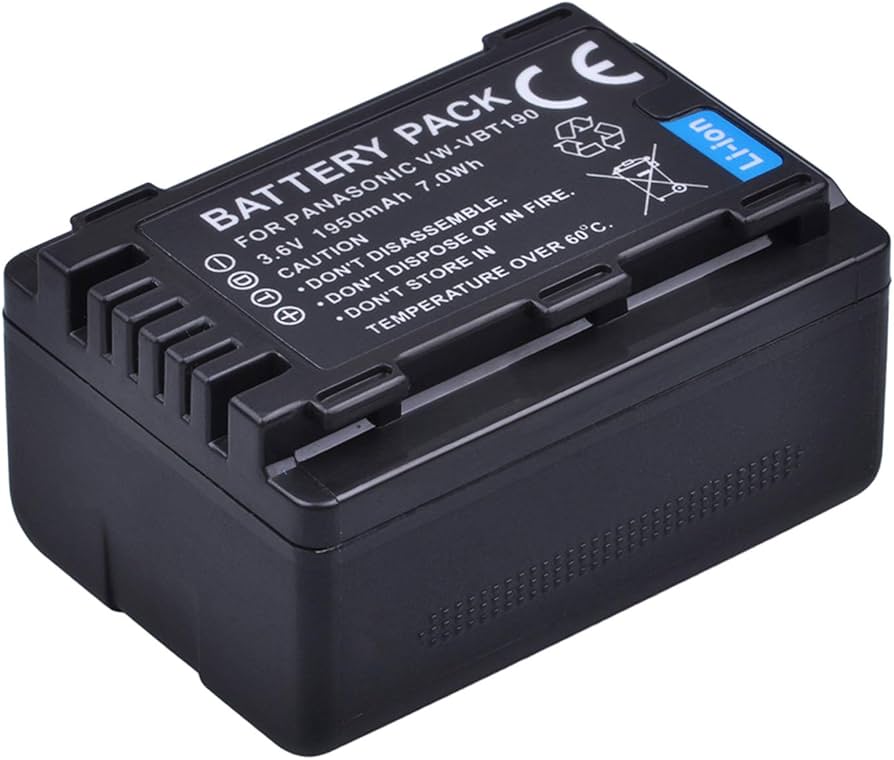 Amazon.com : Battery Pack for Panasonic HC-VX870K, HC-VX980M, HC