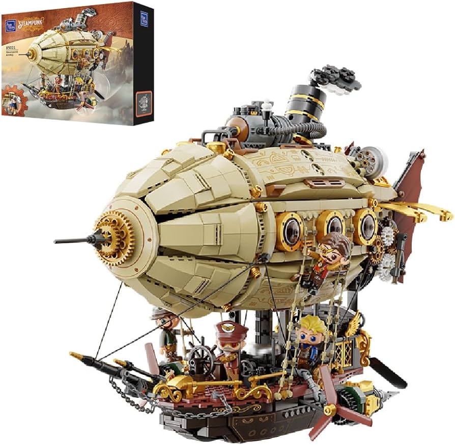 Amazon.com: PANTASY Steampunk Airship Model Kit for Adults, Dual