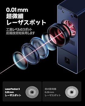 Amazon | LaserPecker3 レーザー彫刻機,金属＆プラスチック対応 4K