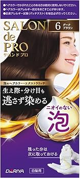 Amazon | サロンドプロ 白髪染め 泡のヘアカラー エクストラリッチ 6