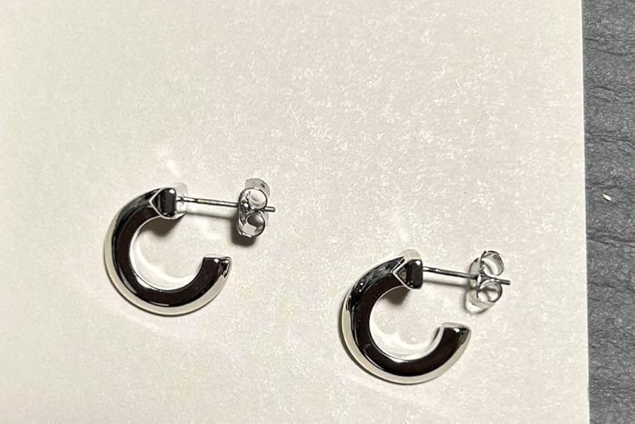 Amazon.co.jp: 登坂広臣 着用 ピアス T フープ : ファッション