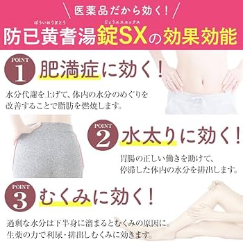 Amazon | 【第2類医薬品】生漢煎 防已黄耆湯錠SX 180錠入（15日分
