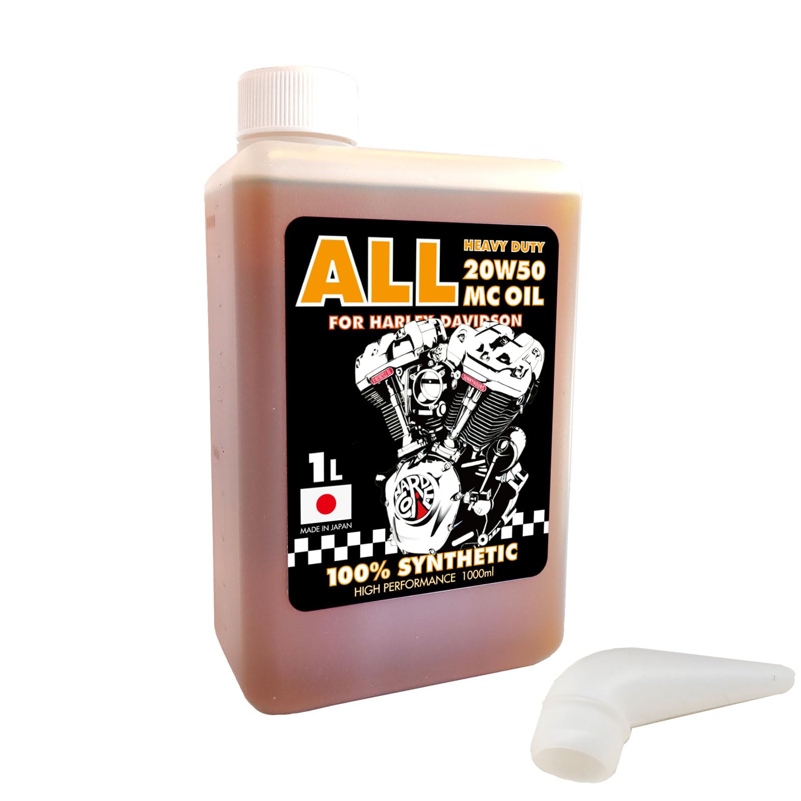 Amazon | 100％化学合成 20W50 エンジンオイル（1L）【ALL HEAVY DUTY