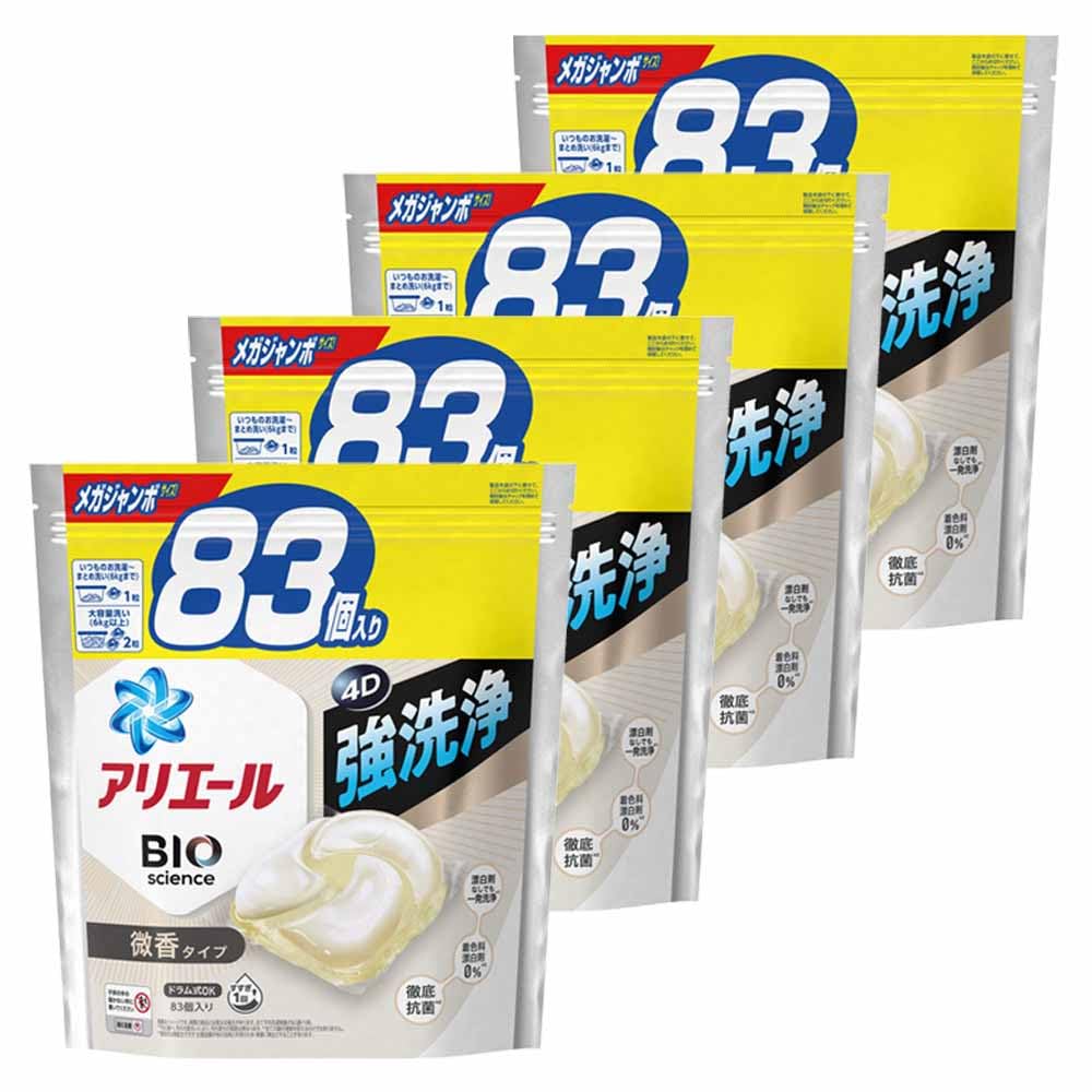 Amazon | 【P&G】アリエール ジェルボール 4D 微香 つめかえ用 メガ