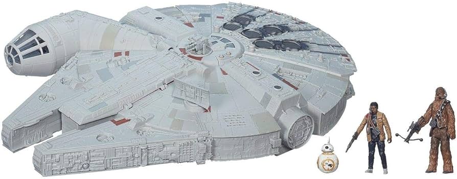 The Force Awakens Battle Action Millennium Falcon, Figures
