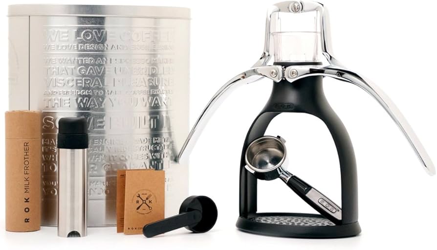 Amazon | ROK Presso 手動エスプレッソメーカーセット - ポータブル