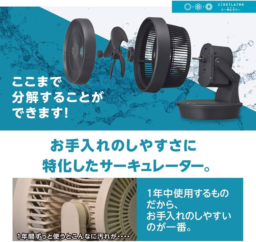 Amazon | 【分解洗い 節電対策】 ドウシシャ メガ サーキュレーター 23