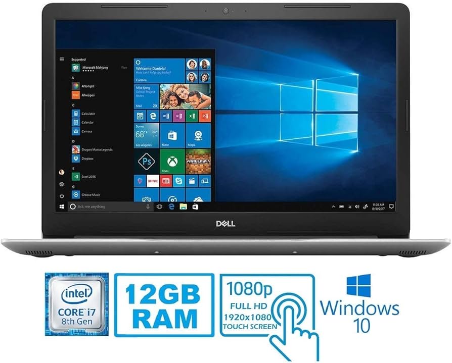 Amazon.com: Dell 2019 Inspiron 15 5000 5570 Intel Core i7-8550U 12