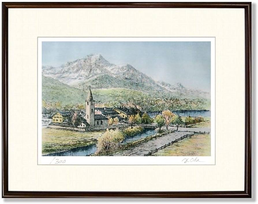 Amazon｜織田義郎 シルスマリア教会III ブラウン エッチング＋手彩色