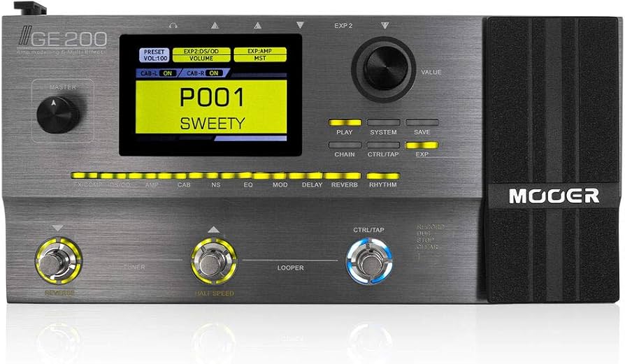 Amazon | MOOER Mooer GE200 マルチエフェクター グレー, | マルチ